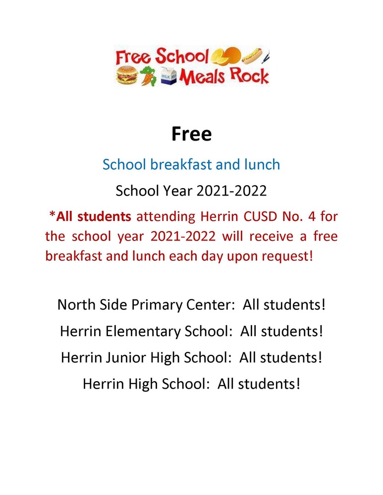 Free School Breakfast & Lunch