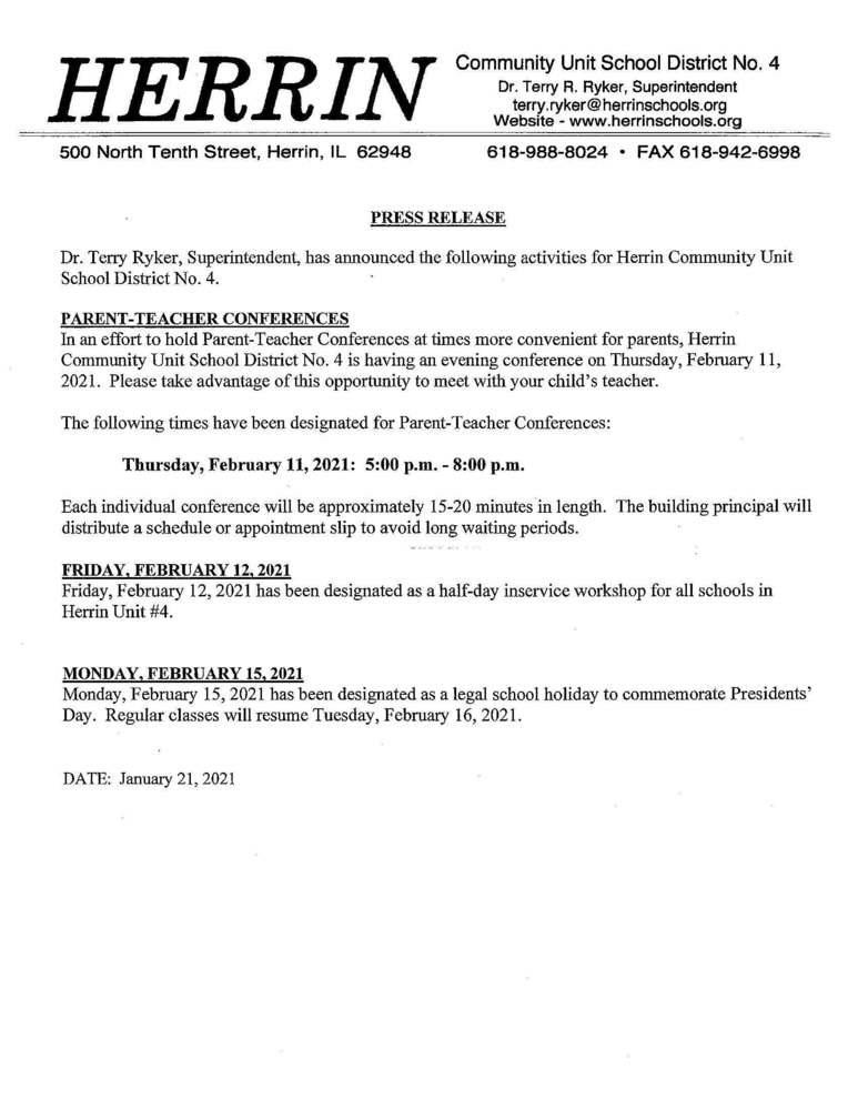 Press Release 01.25.2021