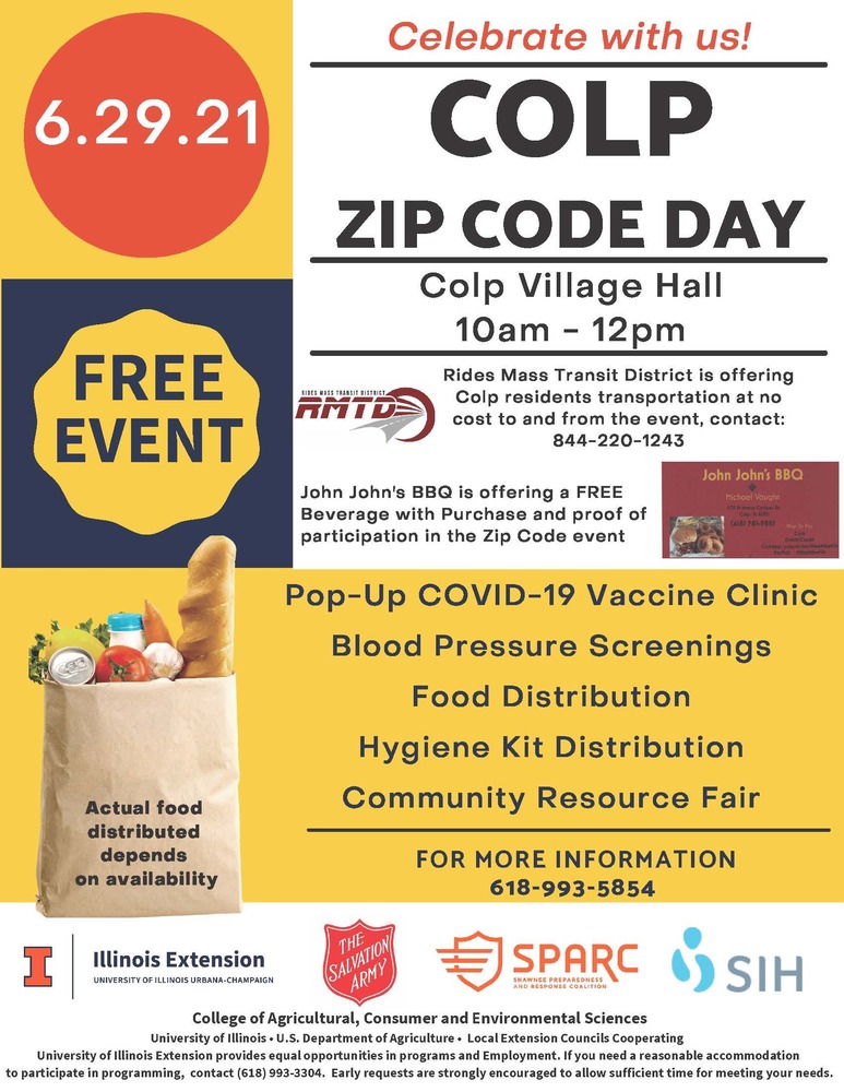 Colp Zip Code Day