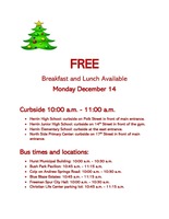 Free Breakfast and Lunch