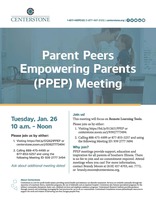 Parent Peers Empowering Parents Meeting