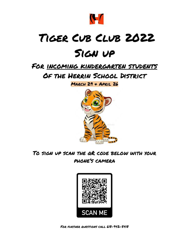 Tiger Cub Club Flier