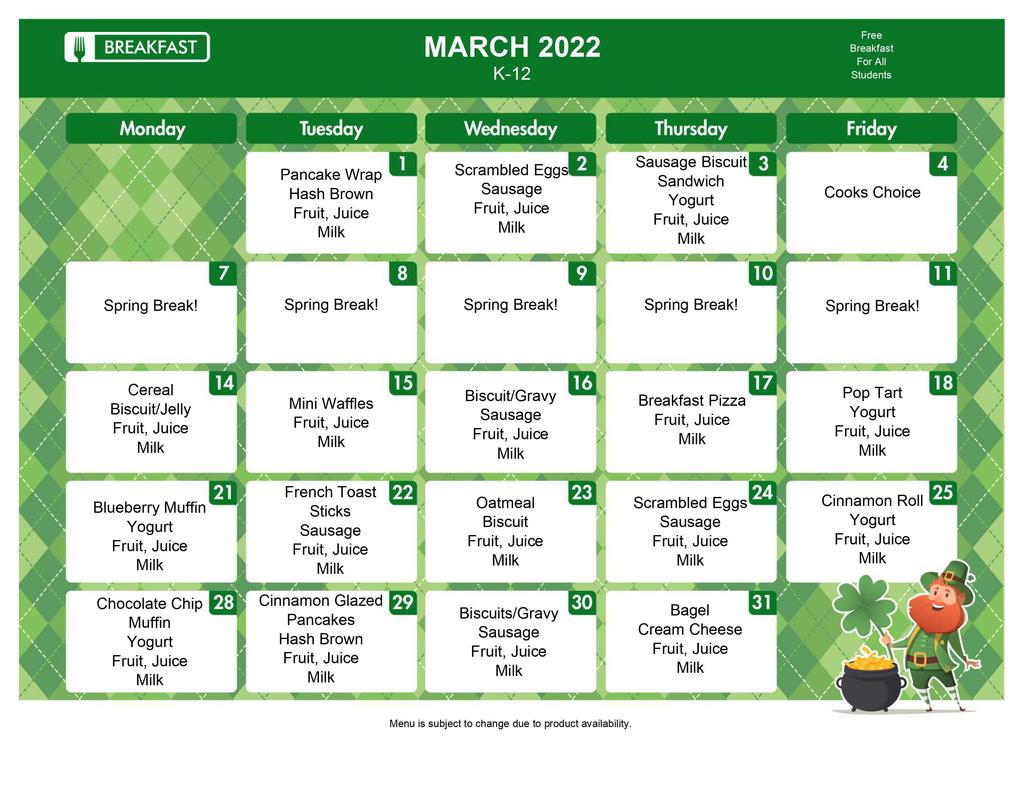 Johnston Charter Academy Calendar