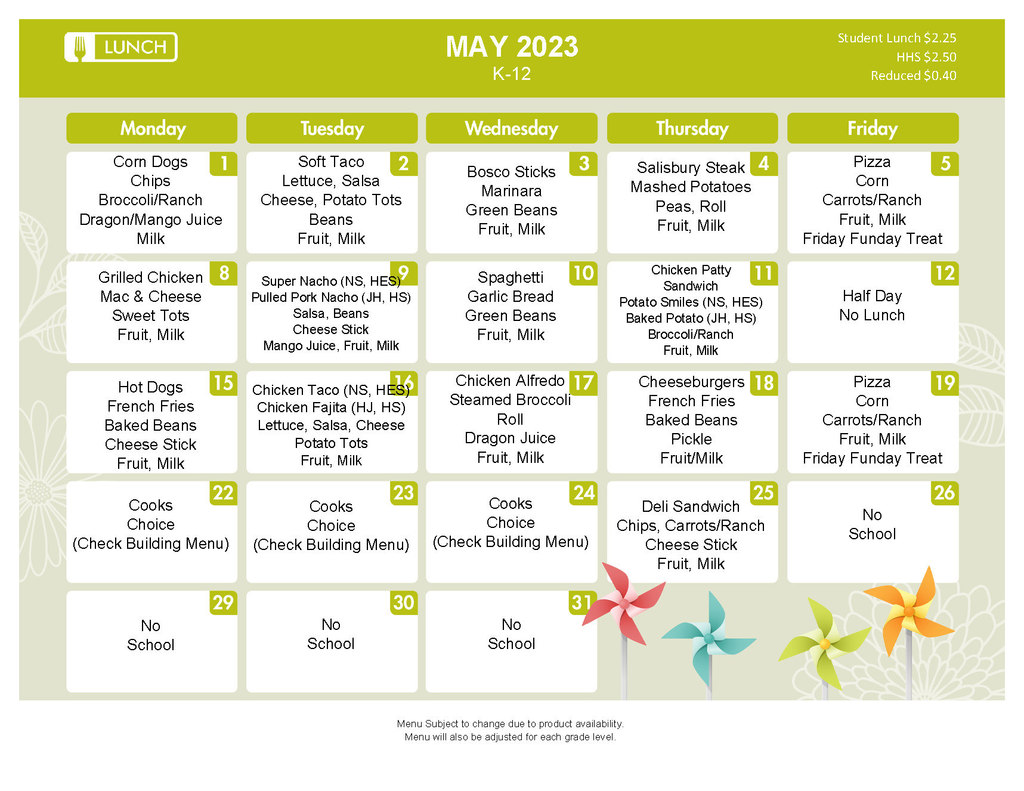 May 2023 Lunch